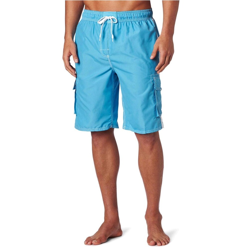 Kanu Surf Mens Barracuda Swim Trunks Regular /& Extended Sizes 3X Charcoal